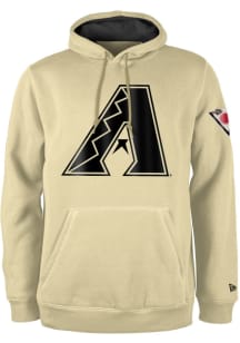 New Era Arizona Diamondbacks Mens Gold On-Field City Connect Long Sleeve Hoodie