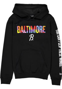 New Era Baltimore Orioles Mens Black On-Field City Connect Wordmark Long Sleeve Hoodie