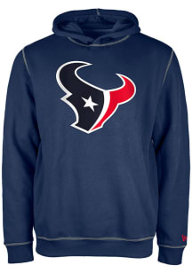 New Era Houston Texans Mens Navy Blue Active Hood