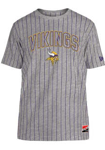 New Era Minnesota Vikings Grey Throwback Short Sleeve Fashion T Shirt