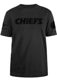 New Era Kansas City Chiefs Black Black on black Short Sleeve Fashion T Shirt