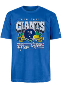 New Era New York Giants Blue Sport Classic Short Sleeve Fashion T Shirt