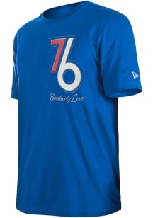 New Era Philadelphia 76ers Blue City Edition Short Sleeve Fashion T Shirt