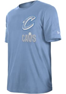 New Era Cleveland Cavaliers Light Blue City Edition Short Sleeve Fashion T Shirt