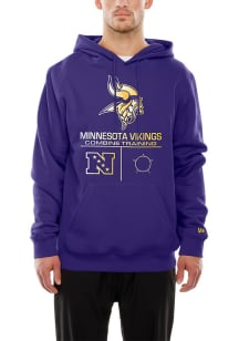 New Era Minnesota Vikings Mens Purple Training Collection Hood
