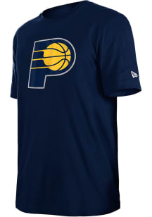 New Era Indiana Pacers Navy Blue Primary Team Logo Short Sleeve T Shirt