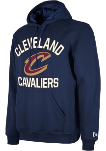 New Era Cleveland Cavaliers Mens Navy Blue Heart and Soul Long Sleeve Hoodie