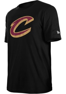 New Era Cleveland Cavaliers Black Primary Team Logo Short Sleeve T Shirt
