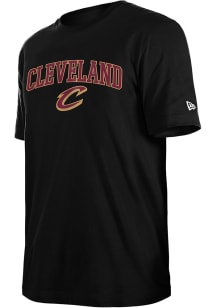 New Era Cleveland Cavaliers Black Arch Mascot Short Sleeve T Shirt