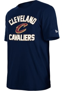 New Era Cleveland Cavaliers Navy Blue Heart and Soul Short Sleeve T Shirt