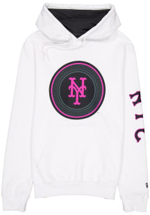 New Era New York Mets Mens White City Connect Fashion Hood