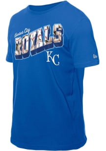 New Era Kansas City Royals Blue Game Day Baseball Font Short Sleeve T Shirt