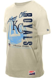 New Era Kansas City Royals White Throwback Short Sleeve T Shirt