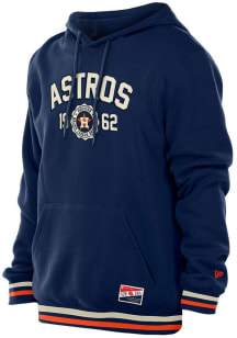 New Era Houston Astros Mens Navy Blue Throwback Fashion Hood