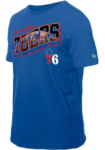 New Era Philadelphia 76ers Blue Game Day Short Sleeve T Shirt