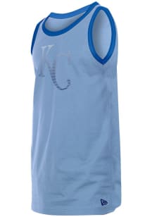 New Era Kansas City Royals Mens Light Blue Summer Short Sleeve Tank Top