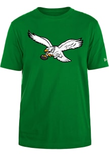 New Era Philadelphia Eagles Kelly Green Retro Primary Short Sleeve T Shirt