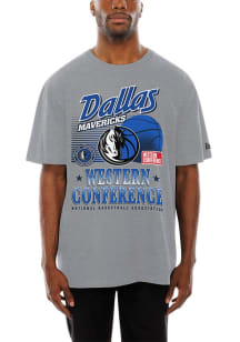 New Era Dallas Mavericks Grey NE Sport Classic Short Sleeve T Shirt