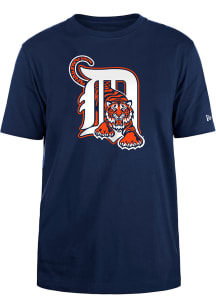 New Era Detroit Tigers Navy Blue Tiger Primary Short Sleeve T Shirt