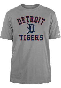 New Era Detroit Tigers Grey D Heart And Soul Short Sleeve T Shirt