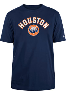 New Era Houston Astros Navy Blue Coop Dome Arch Name Short Sleeve T Shirt