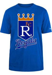 New Era Kansas City Royals Blue Coop Primary Short Sleeve T Shirt