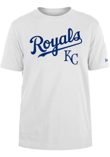 New Era Kansas City Royals White Wordmark Short Sleeve T Shirt
