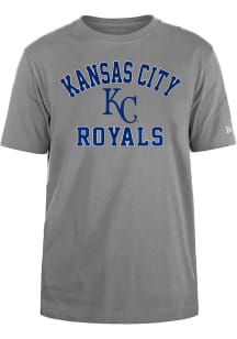 New Era Kansas City Royals Grey Heart And Soul Short Sleeve T Shirt