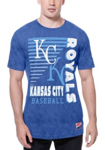 New Era Kansas City Royals Blue Throwback Mineral Wash Short Sleeve Fashion T Shirt