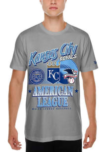 New Era Kansas City Royals Grey NE Sport Classic Short Sleeve T Shirt