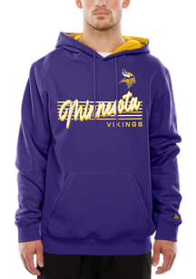New Era Minnesota Vikings Mens Purple Throwback Collection Long Sleeve Hoodie