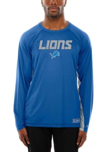 New Era Detroit Lions Blue Combine Collection Long Sleeve T-Shirt