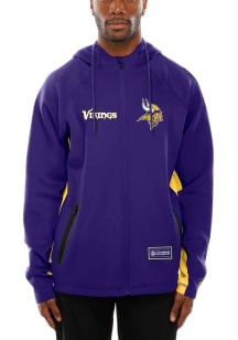 New Era Minnesota Vikings Mens Purple Combine Collection Long Sleeve Zip