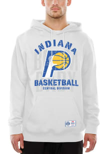 New Era Indiana Pacers Mens White City Edition Long Sleeve Hoodie
