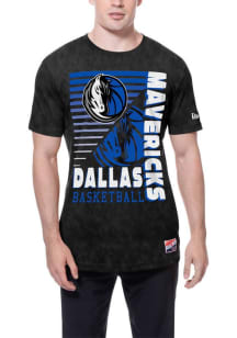 New Era Dallas Mavericks Navy Blue Throwback Mineral Wash Short Sleeve Fashion T Shirt