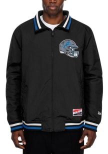 New Era Detroit Lions Mens Black Throwback Collection Medium Weight Jacket