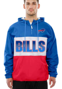 New Era Buffalo Bills Mens Blue Leisure Windbreaker Pullover Jackets