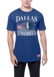 New Era Dallas Mavericks Navy Blue Throwback Short Sleeve T Shirt