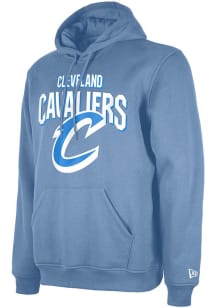 New Era Cleveland Cavaliers Mens Light Blue Arch Name Long Sleeve Hoodie
