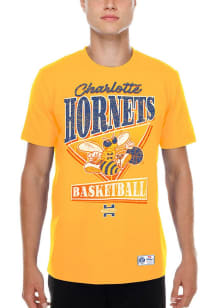 New Era Charlotte Hornets Yellow City Edition Short Sleeve T Shirt