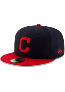 New Era Cleveland Guardians Mens Navy Blue MLB AC 59FIFTY Fitted Hat