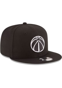 New Era Washington Wizards Black 9FIFTY Mens Snapback Hat
