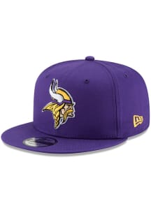 New Era Minnesota Vikings Purple Basic 9FIFTY Design Mens Snapback Hat