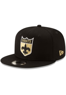 New Era New Orleans Saints Black Basic 9FIFTY Classic Mens Snapback Hat