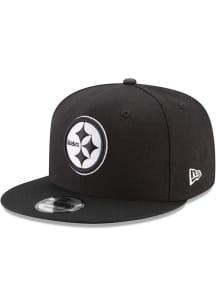 New Era Pittsburgh Steelers Black Basic 9FIFTY Enhanced Mens Snapback Hat