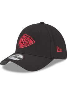 New Era Kansas City Chiefs Mens Black Tonal Logo 39THIRTY Flex Hat