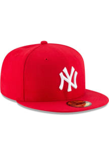 New Era New York Yankees Mens Red Basic 59FIFTY Fitted Hat