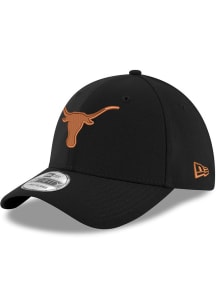 New Era Texas Longhorns Mens Black 39THIRTY Sport Flex Hat