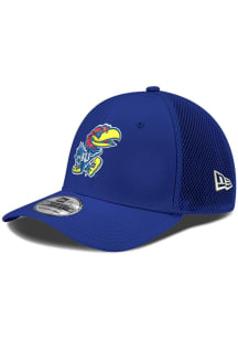 New Era Kansas Jayhawks Mens Blue Team Neo 39THIRTY Flex Hat