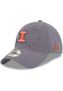 New Era Illinois Fighting Illini Core Classic 9TWENTY Adjustable Hat - Graphite